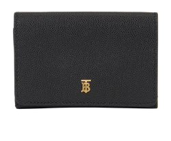 Burberry Lark Wallet, Leather, Black, U75CHI, 3*